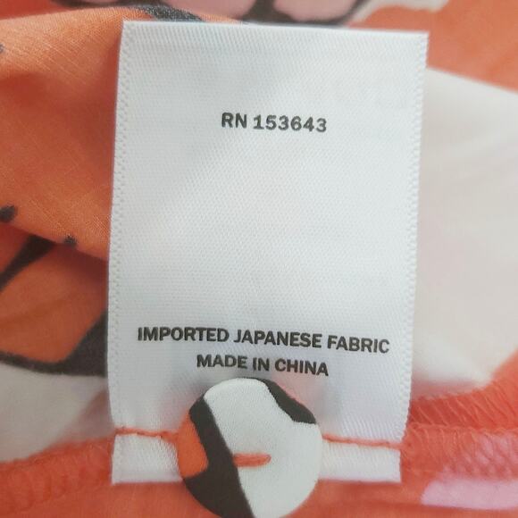 LHD Glades sea shell starfish striped cotton button up belted midi dress Size 8 - Picture 11 of 12